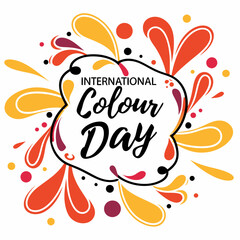 INTERNATIONAL COLOUR DAY silhouette vector