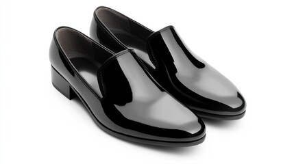 Elegant Black Patent Leather Women's Loafers: Classic Style and Sophistication