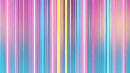 Obraz premium Seamless trendy iridescent rainbow corrugated ribbed glass background texture. Soft pastel holographic frosted window refraction pattern. 