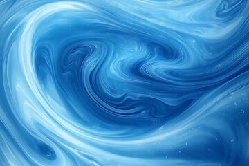 Obraz premium Marble abstract background. Blue and white colors. Liquid marble pattern.