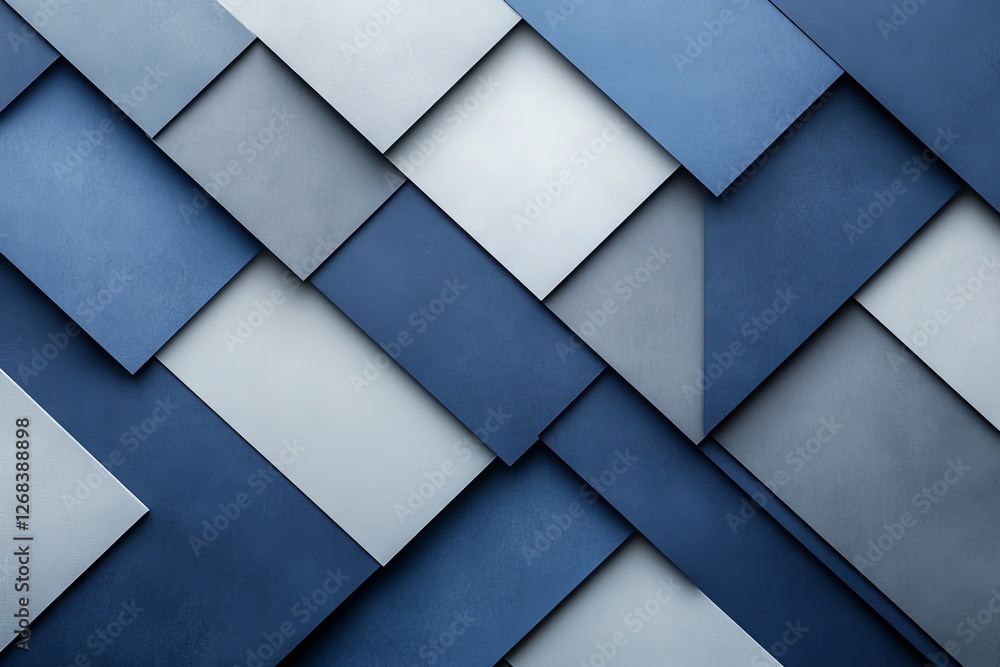 Poster abstract geometric background with overlapping navy blue and gray rectangular layers. modern and ele