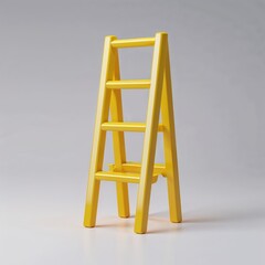 ladder on white background
