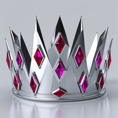 crown of thorns on red background