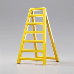 ladder on white background