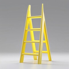 ladder on white background