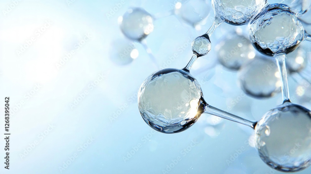 Poster serene molecular structure science technology and innovation background