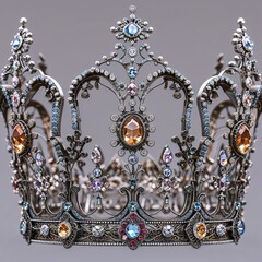 royal crown with diamonds