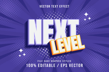 Text effects can be edited, Vector Premium Templates, 3D Next Level can be edited again.