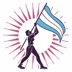 INTERNATIONAL TRANSGENDER DAY OF VISIBILITY silhouette vector