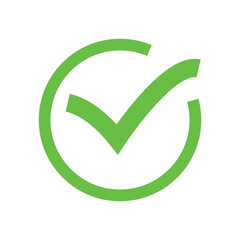 check mark and tick mark icon set. accept approved icon. vector illustration. © ROKETonline