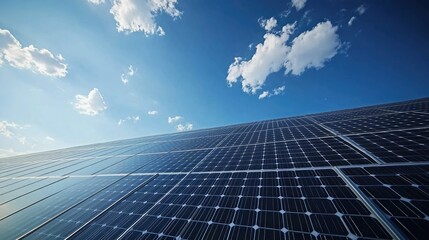 Solar panels on a modern house roof, sustainable energy in a suburban setting, eco-friendly home.