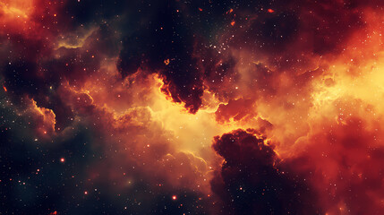 Galactic marvel: abstract background featuring amazing space clouds. Galactic Mosaic Skies. Illustration