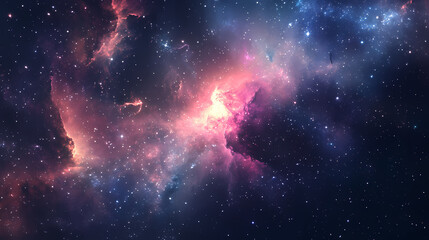 Mosaic astral backdrop creation. Galactic Mosaic Skies. Illustration