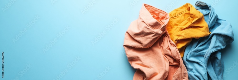 Poster comparison of dirty and freshly laundered clothes with room for personal notes and reflections. gene