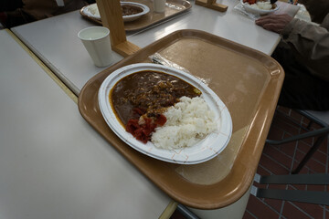 札幌国際スキー場のレストランのカレー