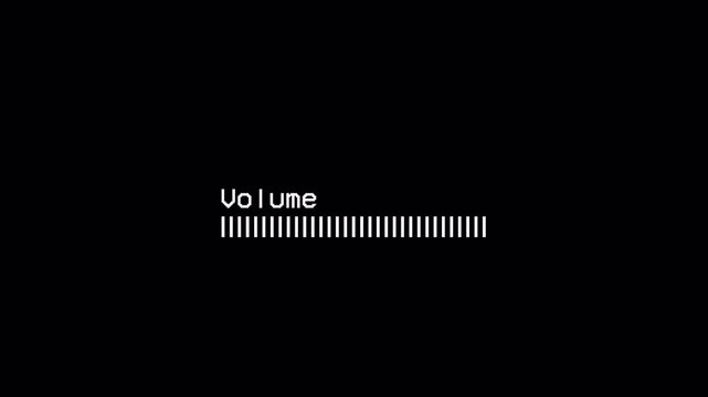 Animation of speaker volume with alpha channel, Speaker volume down and up animation with Transparent Background
