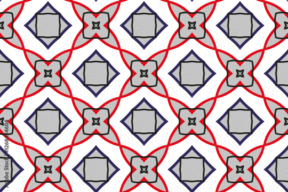 Poster geometric set of seamless patterns. simple vector graphics.