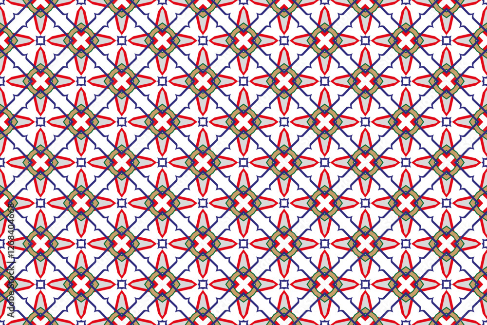 Poster set of geometric seamless patterns creating bold geometric designs for various purposes.