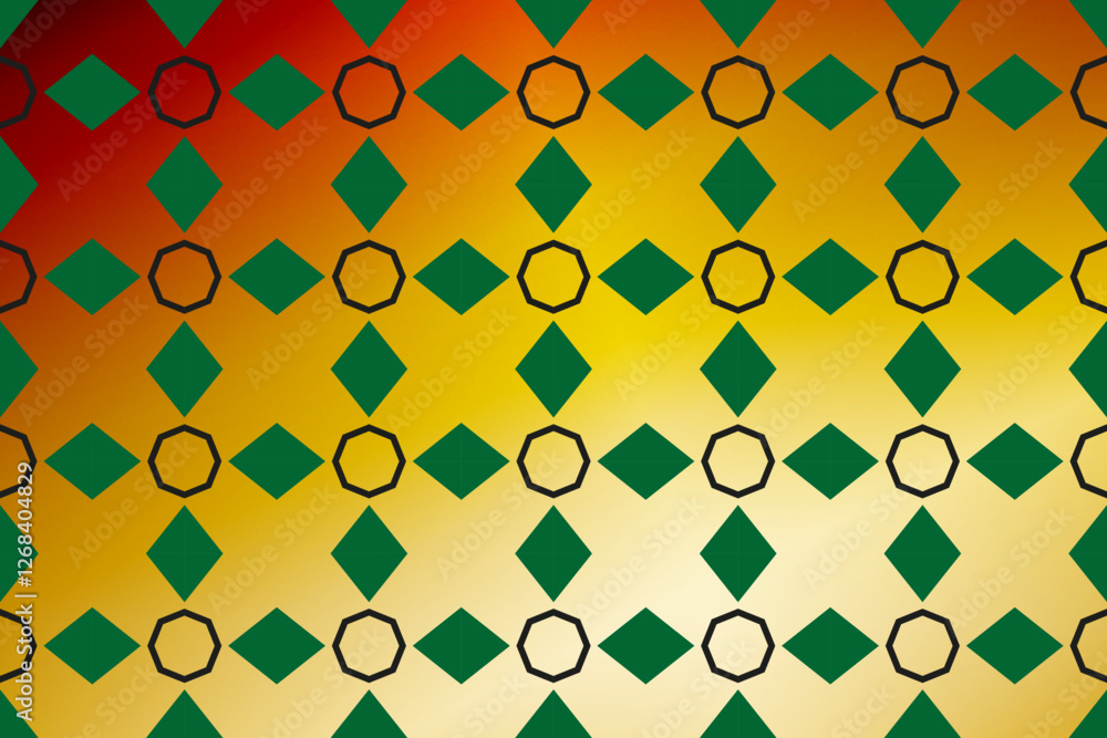 Poster set of geometric seamless patterns creating bold geometric designs for various purposes.