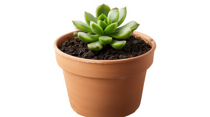 Obraz premium cactus in a pot isolated