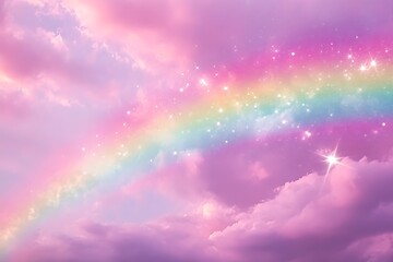 Rainbow and clouds