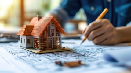 Architectural design: creative blueprint, precise modeling, sustainable concept, building innovation, modern structure, artistic planning, futuristic project, urban solution, residential harmony.