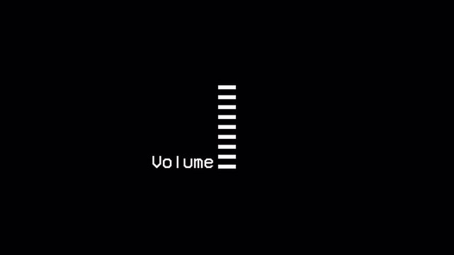 Animation of speaker volume with alpha channel, Speaker volume down and up animation with Transparent Background