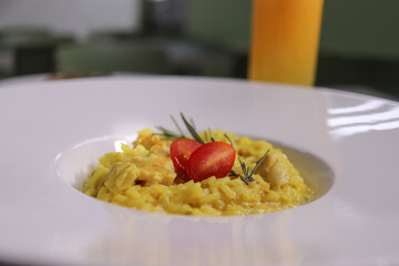 Risoto no prato