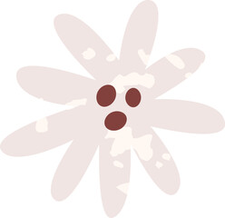 Flower With Grunge Texture