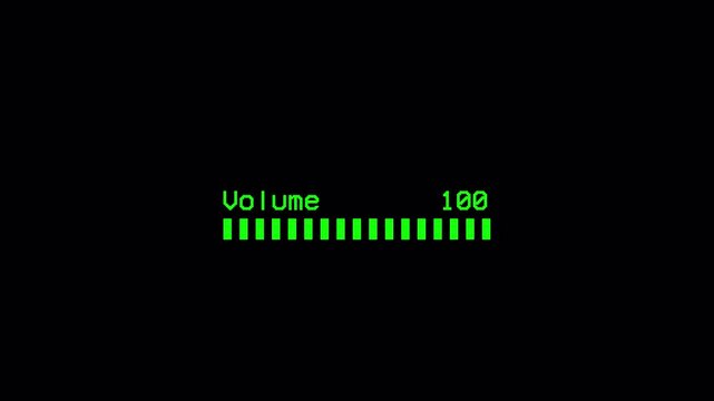 Animation of speaker volume with alpha channel, Speaker volume down and up animation with Transparent Background