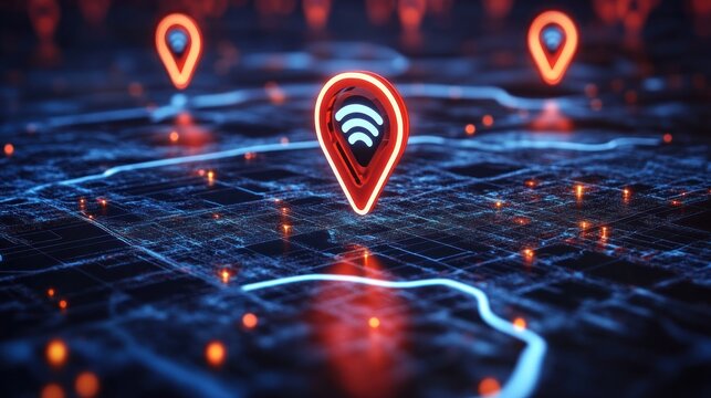 City Wifi Hotspot Location Map Navigation