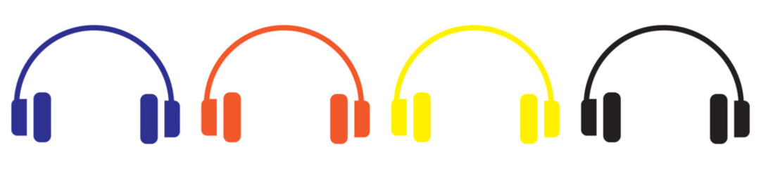Headphone icon vector for web and mobile app. headphone sign and symbol