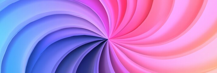 Fototapeta premium Colorful Abstract Swirl Pattern with Vibrant Gradient Shades of Blue and Pink for Background Design or Digital Art Use in Poster or Banner
