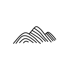 mountain abstract lines