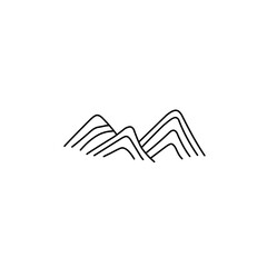 mountain abstract lines