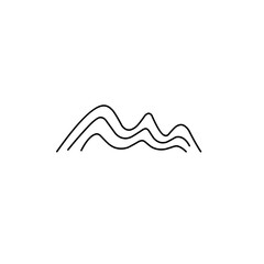 mountain abstract lines