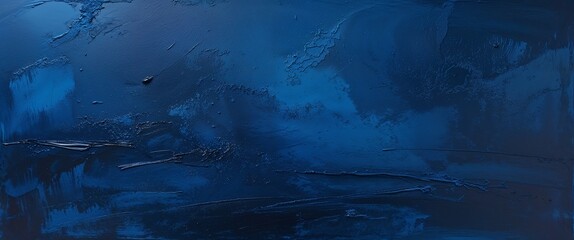  abstract painting with a textured surface, predominantly featuring a rich, deep blue color. The texture is uneven, with visible brush strokes and subtle variations in the shade of blue, ranging from 