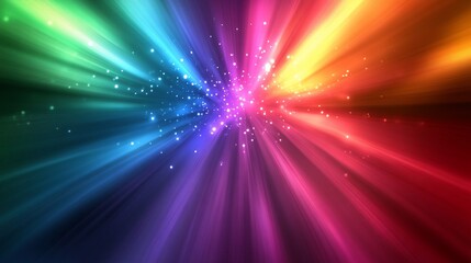 Obraz premium Abstract colorful burst of light with sparkle.
