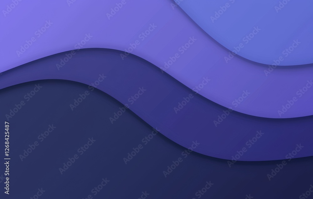 Poster soft purple waves abstract background with gradients and smooth curves for modern design projects