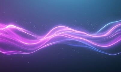 A vibrant digital wave in glowing cyan and magenta, perfect for futuristic designs and technology themes.