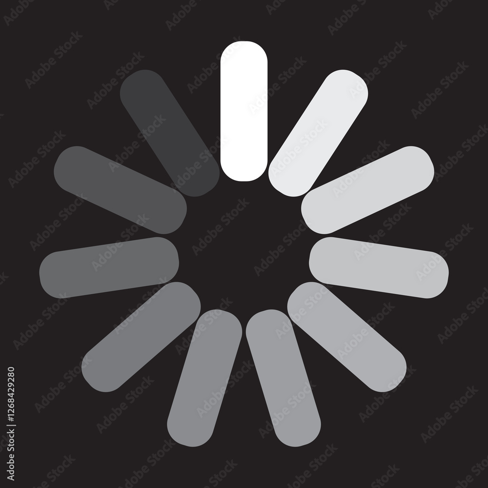 Poster loading icons. load. load vector icons, isolated. loading vector icon. vector illustration