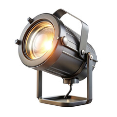 Spotlight isolated on transparent background  
