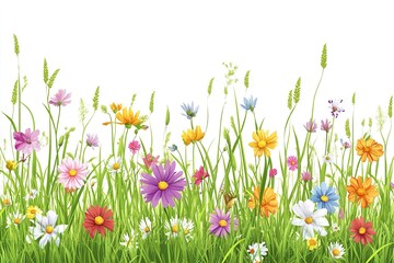 Fototapeta premium Summer meadow beautiful