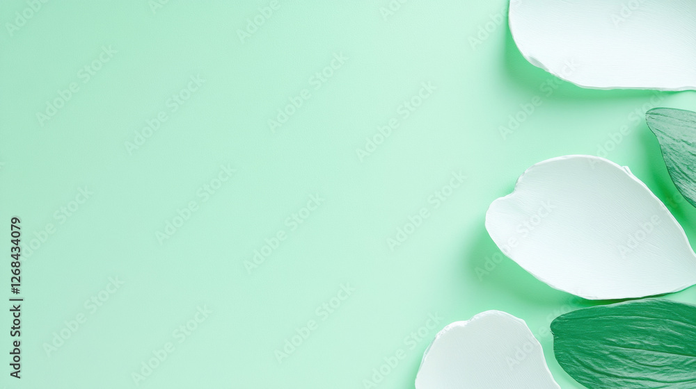 Poster minimalistic background, a subtle pistachio green background with a hint of texture, perfect for des