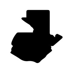 map of Guatemala glyph icon