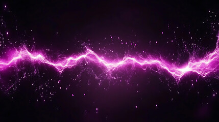 Obraz premium Purple Power Electric Energy Stream Unleashed Against a Dark Backdrop Visual Element for Design