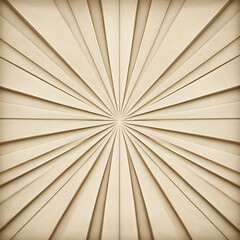 Radial Beige Pattern Bursting from Central Point with Subtle Texture and Shadow Play Design