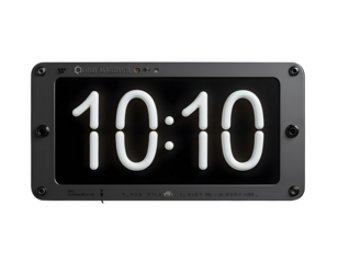 Minimalist Digital Clock: Orion Analog Clock Displaying 10:10