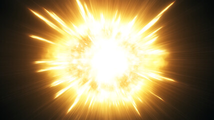 Obraz premium Radiant Explosion of Light Energy in Dynamic Bursting Star Formation Science Visual Effect Image