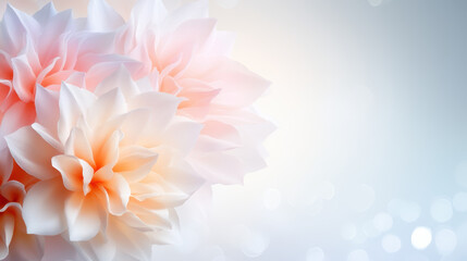 Obraz premium Soft pastel petals gently overlapping in abstract floral design